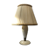 Former Laiton Body Lamp - Glass - White Opaline - Vintage Lampshade