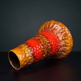 Vintage lava ceramic vase by Kil Liboje, Yugoslavia, 1960s.