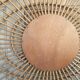 Sun in ellipse rattan mirror 83x66cm