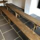 Pair of old farm benches 3 meters
