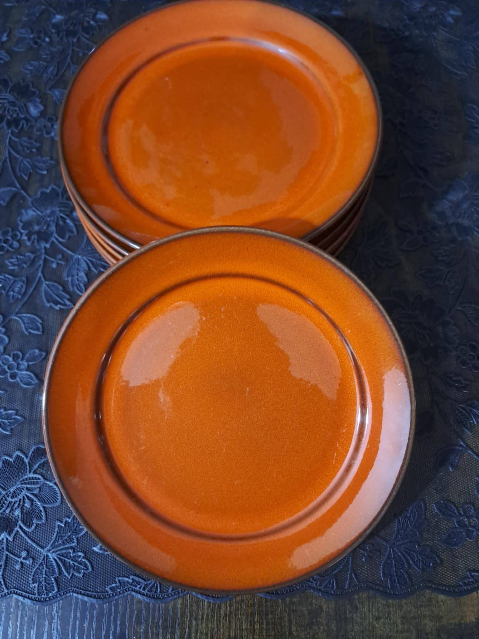 6 vintage dessert plates