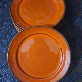 6 vintage dessert plates