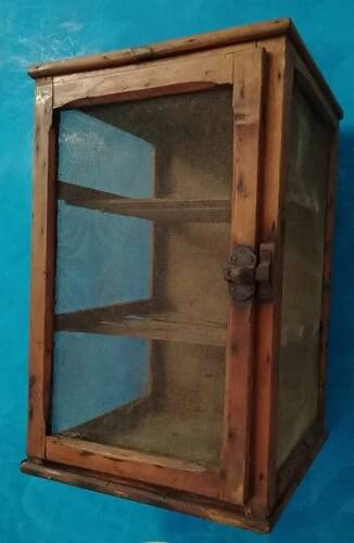 Antique Toscani Showcase in Wood, 19th Century