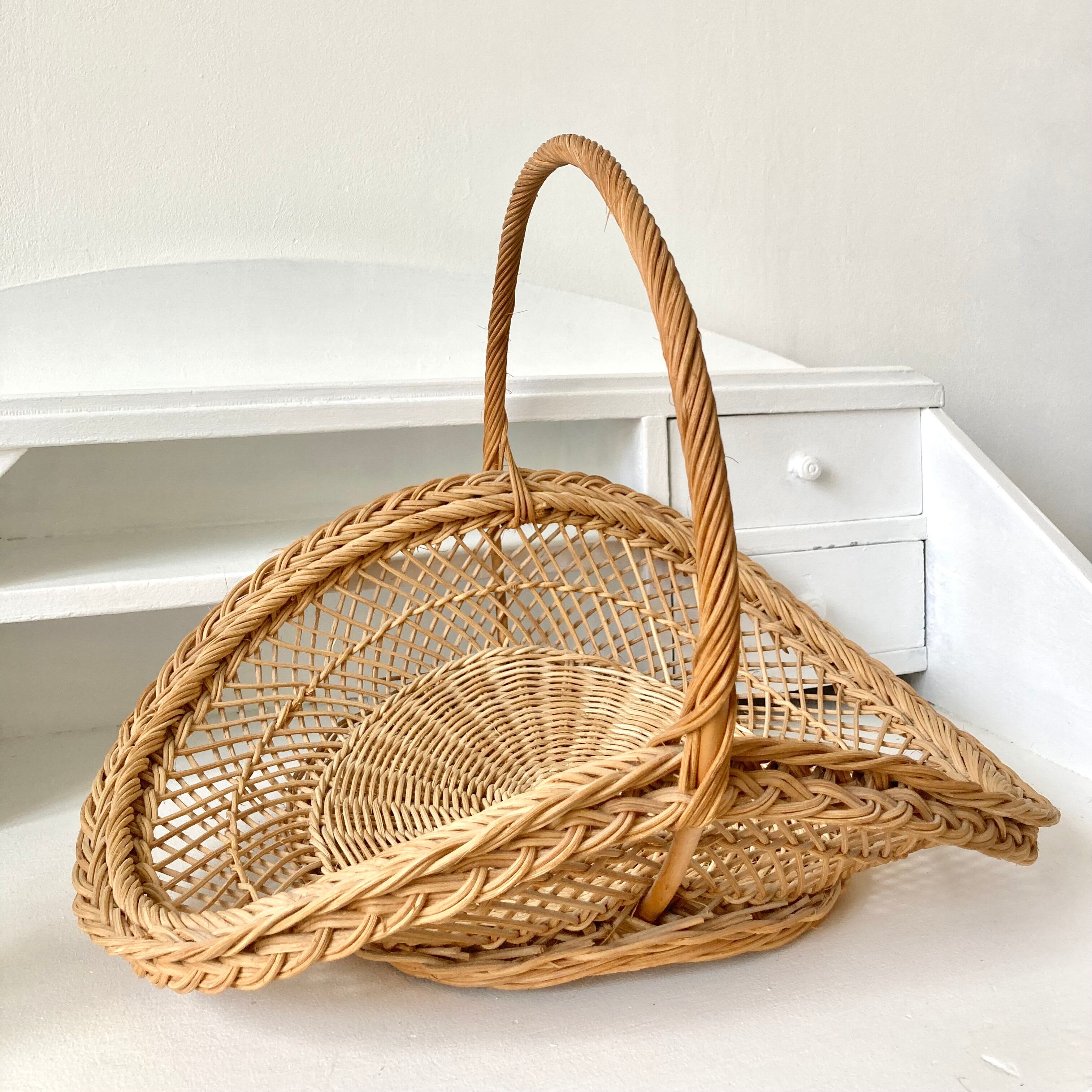 Vintage wicker basket