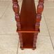 Vintage 5-tier turned wood shelf on legs.