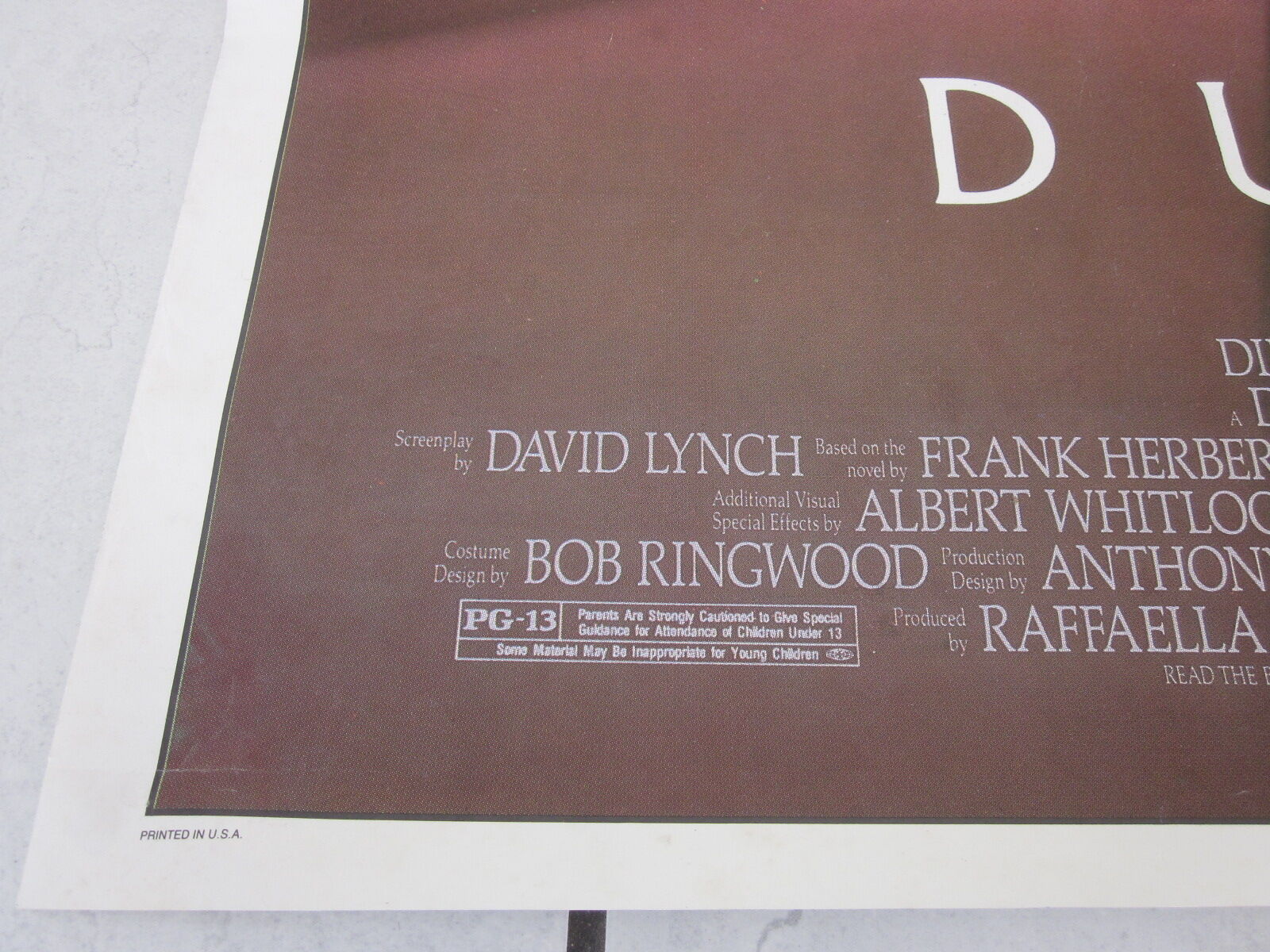 American poster for the film Dune.