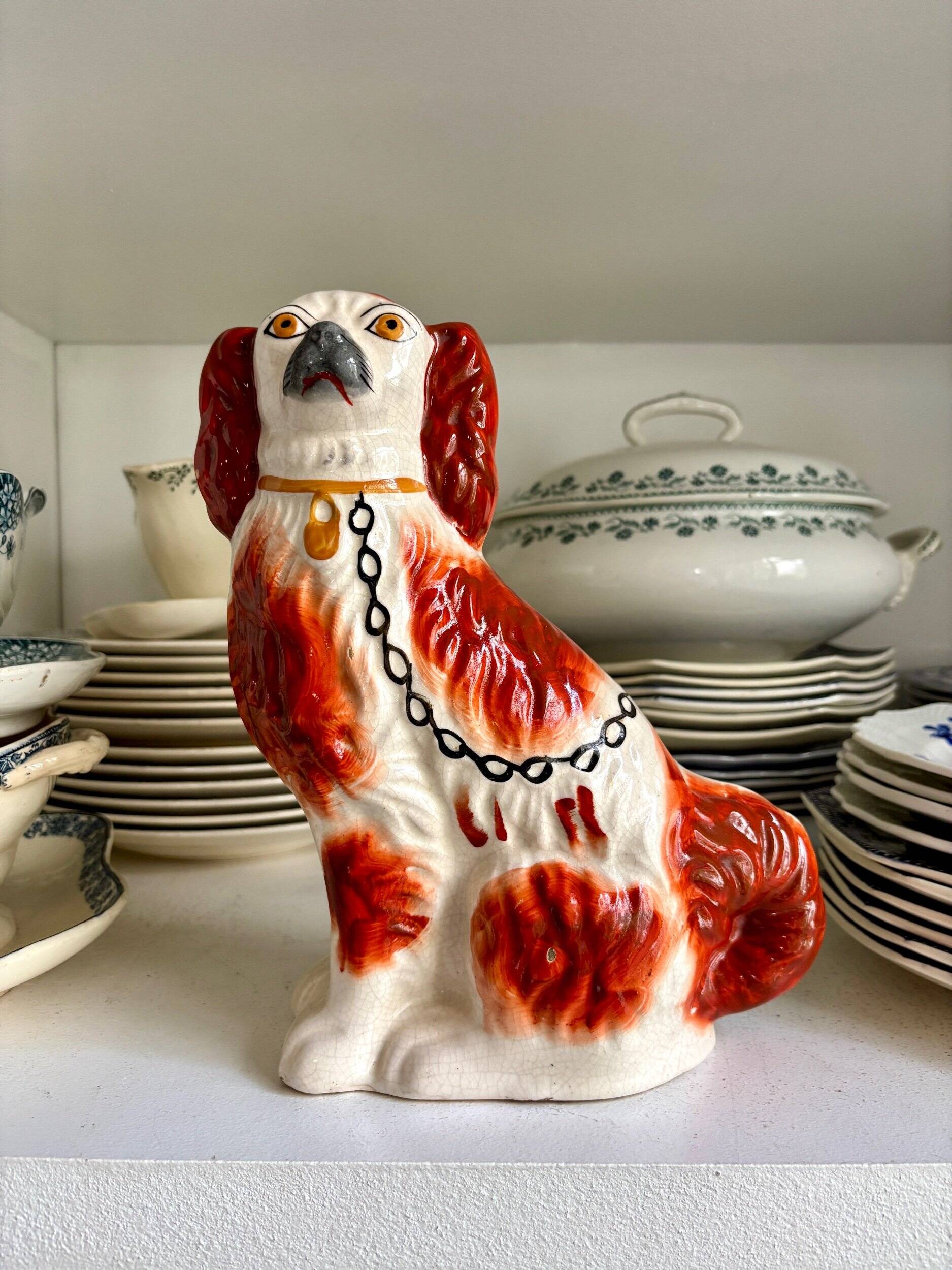 Dog, Cavalier King Charles Spaniel, Staffordshire No. 2, circa 1860