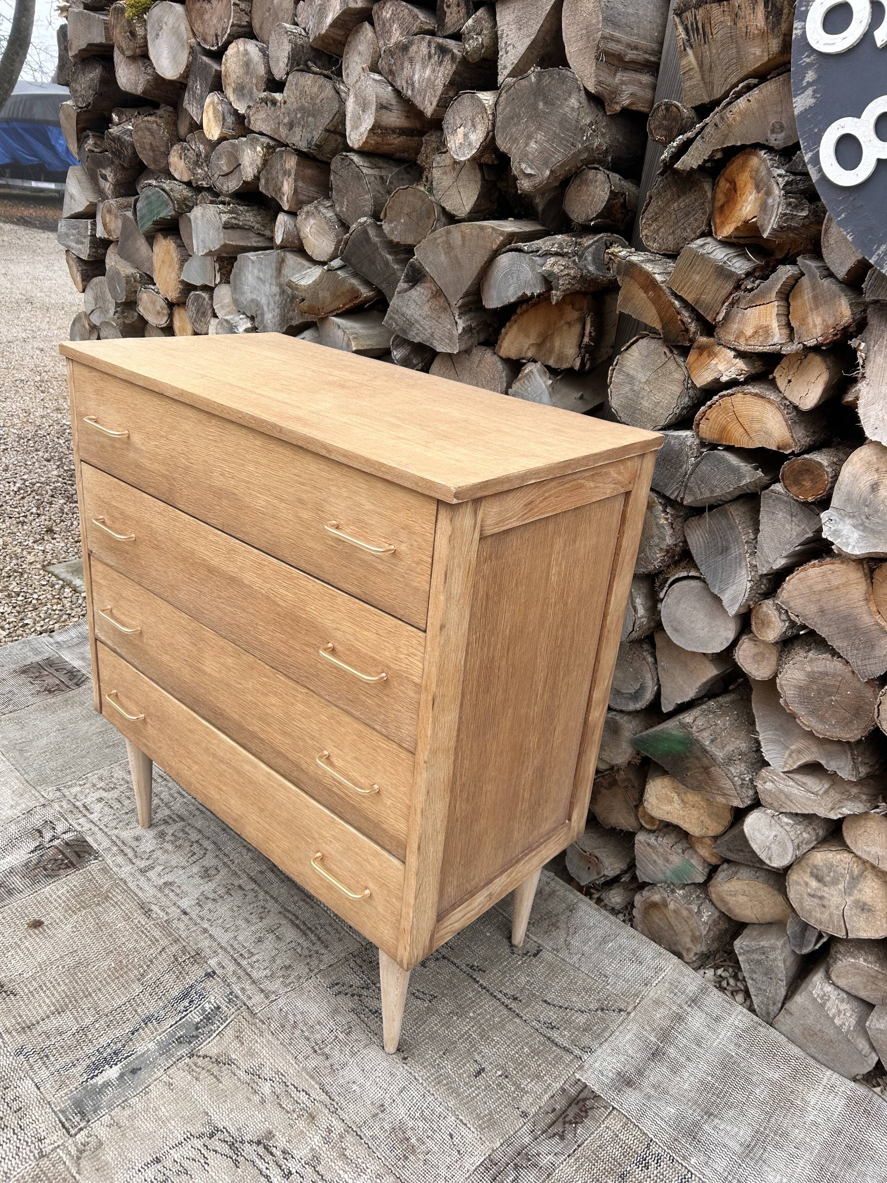 Renovated vintage antique chest of drawers
