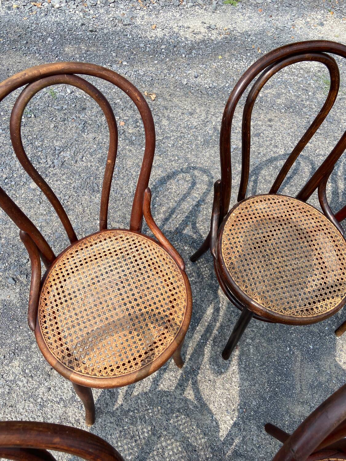 Set of 7 Thonet bistro chairs