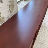 Enfilade scandinave moderniste en teck à 4 tiroirs
