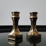 Pair of swedish brass candlesticks from the 1960s