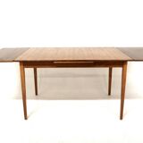 Table de salle à manger "portefeuille" en teck, Suède, 1960