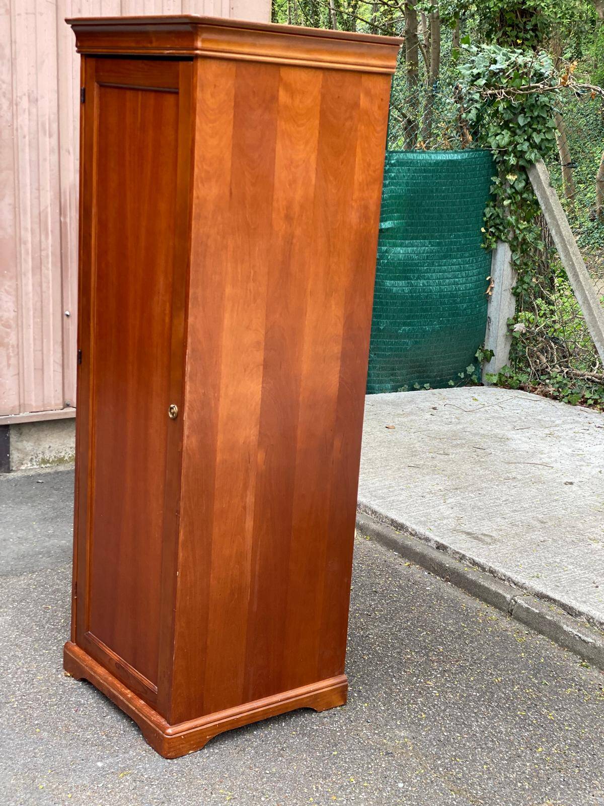 Louis Philippe wardrobe with a solid wood door.