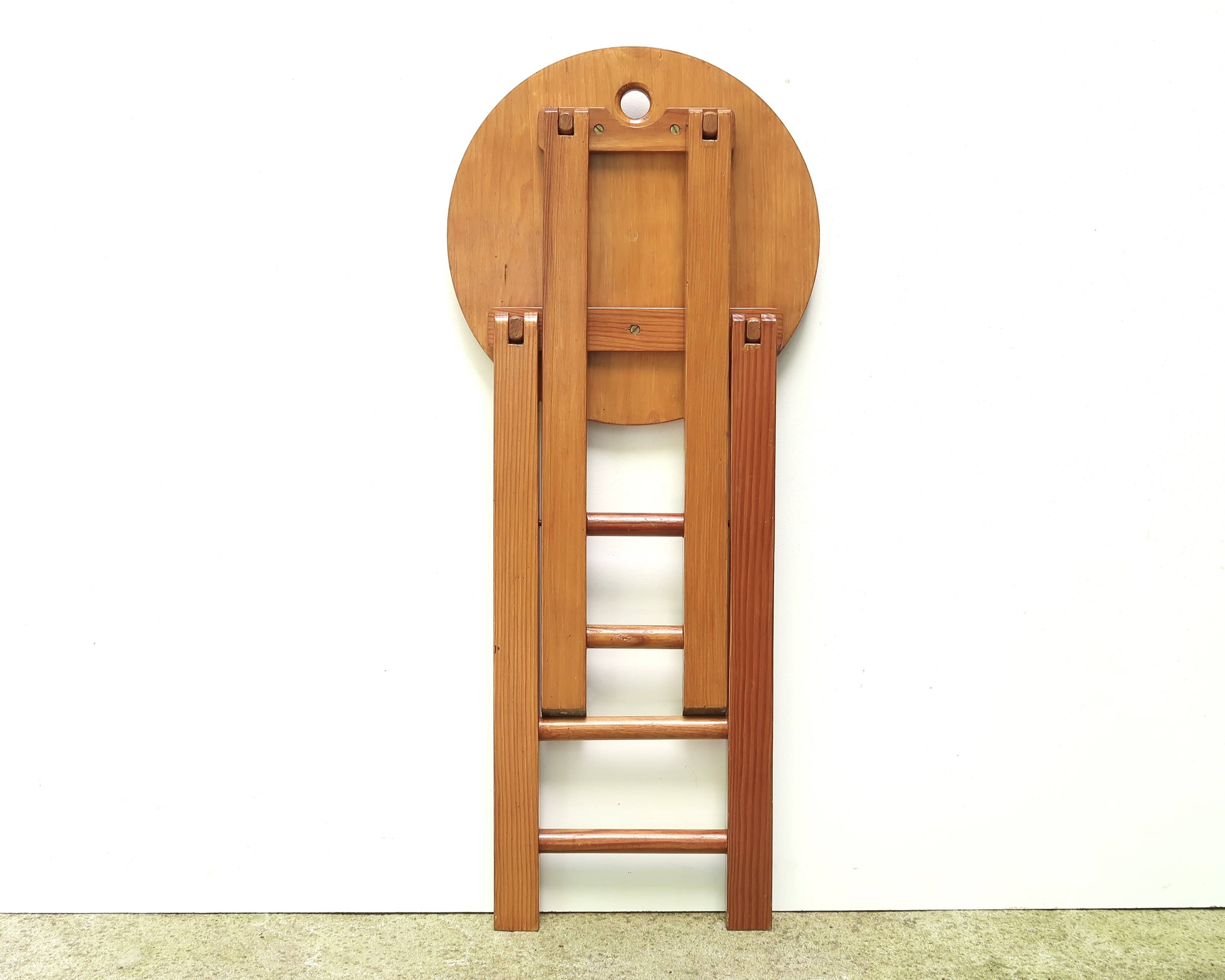 Adrian Reed Suzy Wooden Folding Stool, 1970s