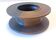 Black and Brown Hand-Painted Ceramic Piece attributed to Franco Bucci, Italy