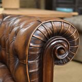 Chesterfield leather sofa