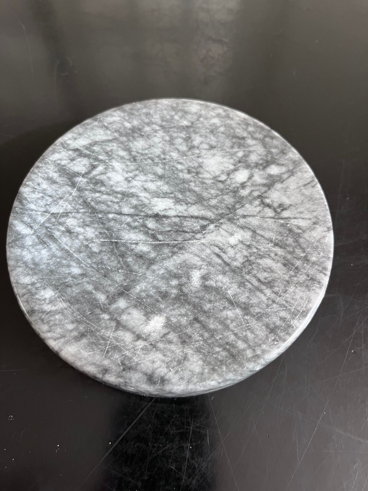 Gray marble ashtray