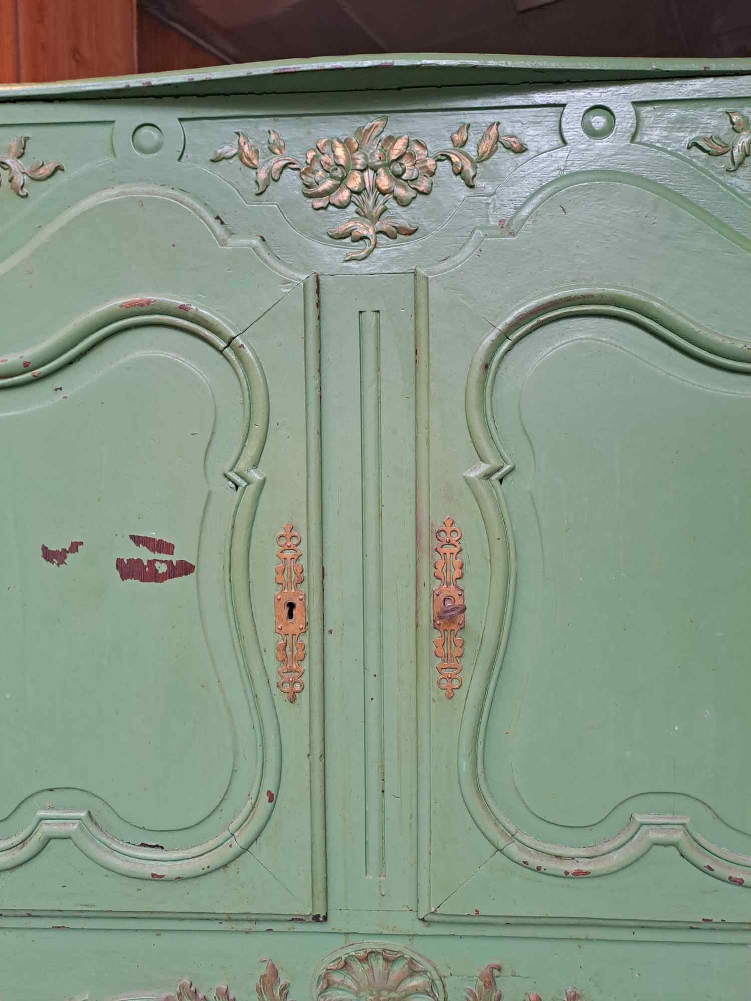 Small sideboard Louis XV look industrial workshop