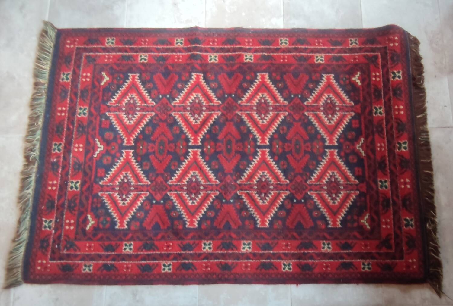 Old pure new wool carpet