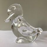 Colorless crystal pocket empty of Duck-shaped Valves