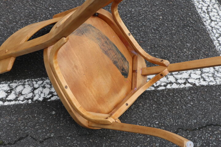 4 chairs Baumann no.24 light beech