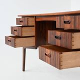 Svend Aage Madsen writing desk in rosewood H.P. Hansen Denmark 1960