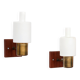 Set of two Jo Hammerborg Nordlys wall lamps, Danish design 1962