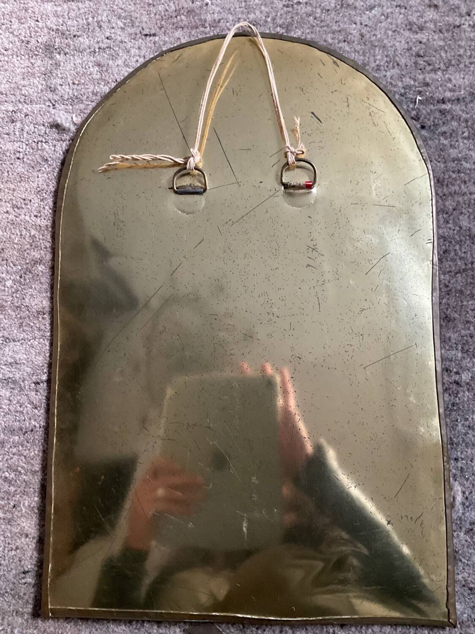 Miroir vintage en cuivre