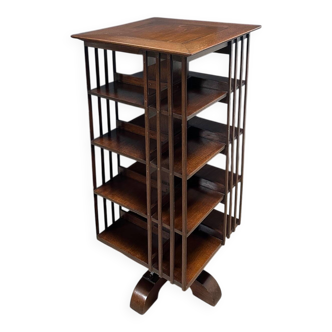 Antique revolving bookcase