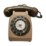 Socotel S63 vintage dial brown phone