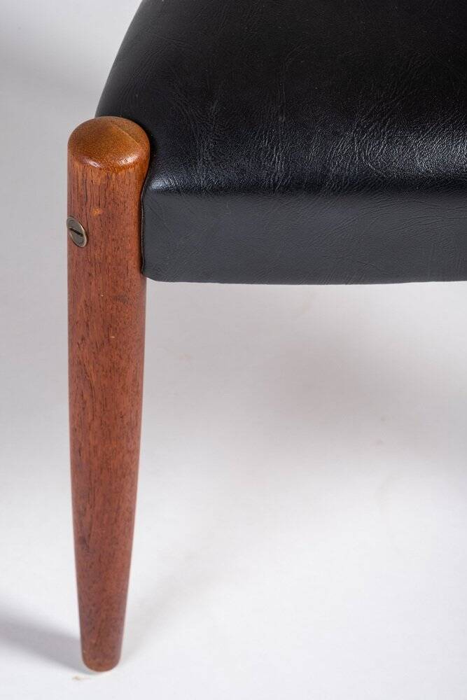 Three-Legged Teak Stool, Denmark, 1960s