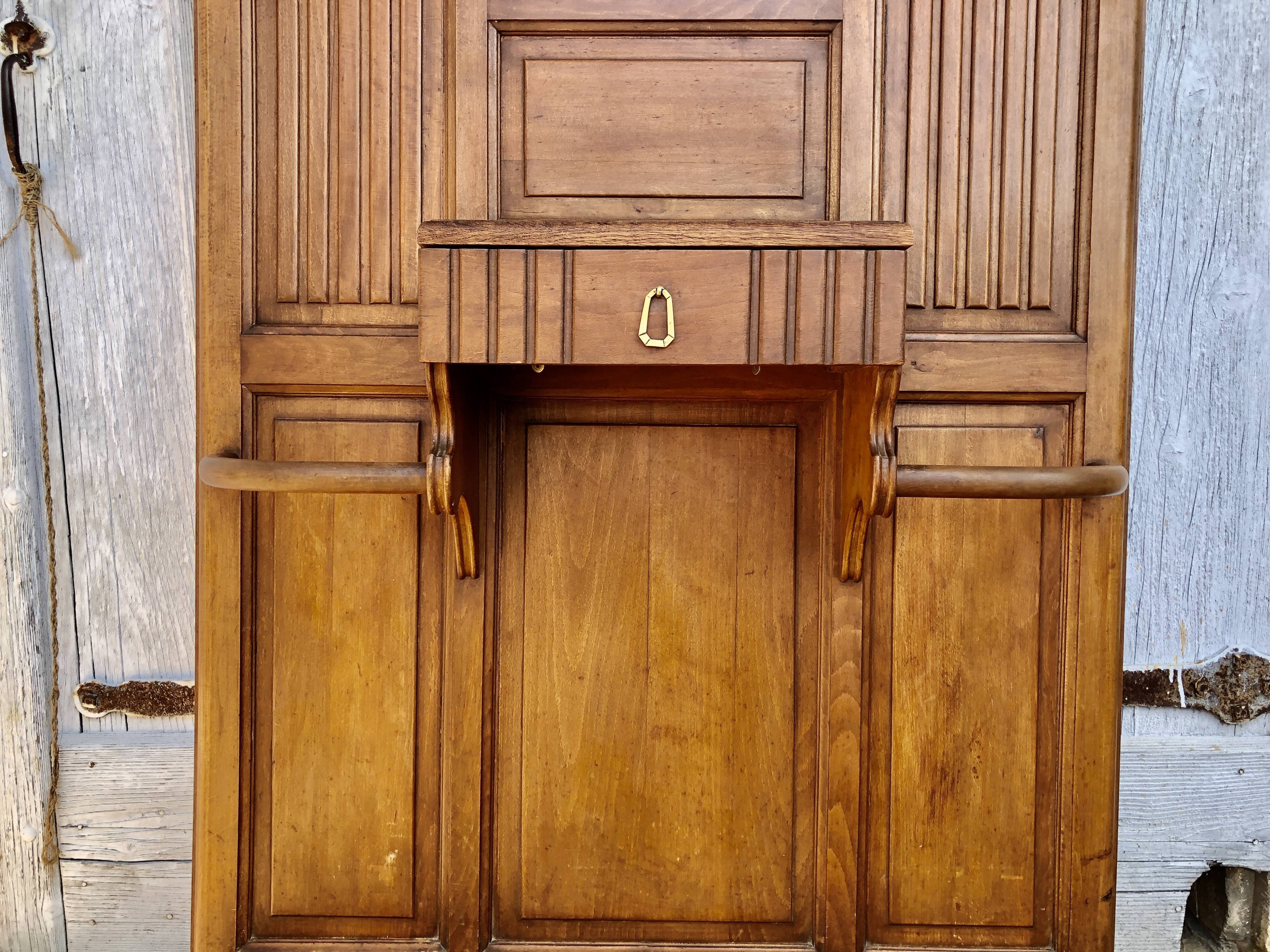 Art Deco coat rack wardrobe