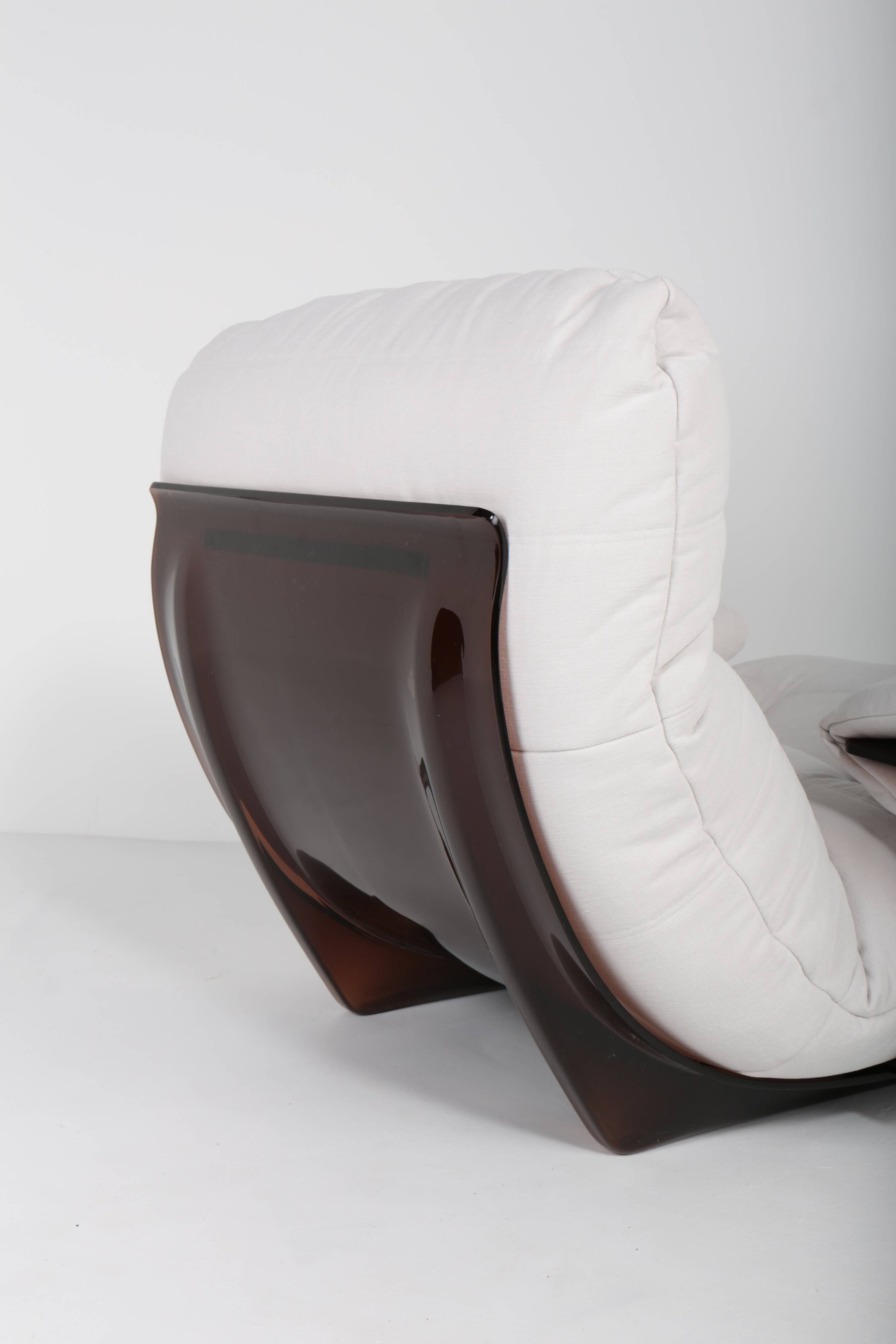 Armchair Marsala  with ottoman by Michel Ducaroy for Ligne Roset