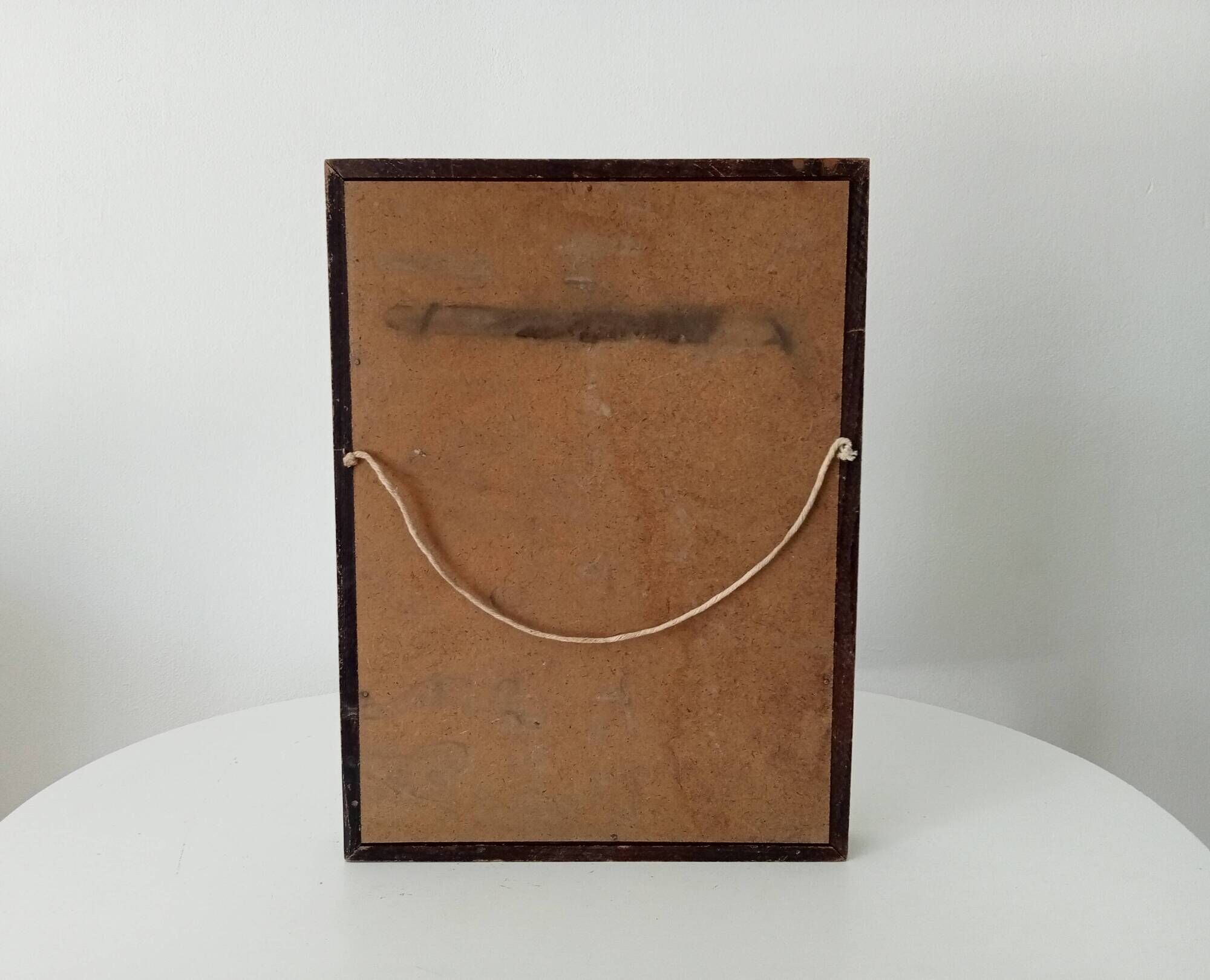 Vintage wooden mirror from the 50s/60s 39*29 cm