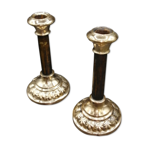 Paire de bougeoirs 1890