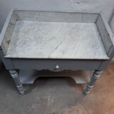 Old shelf shelf drawer gray marble tray 1900