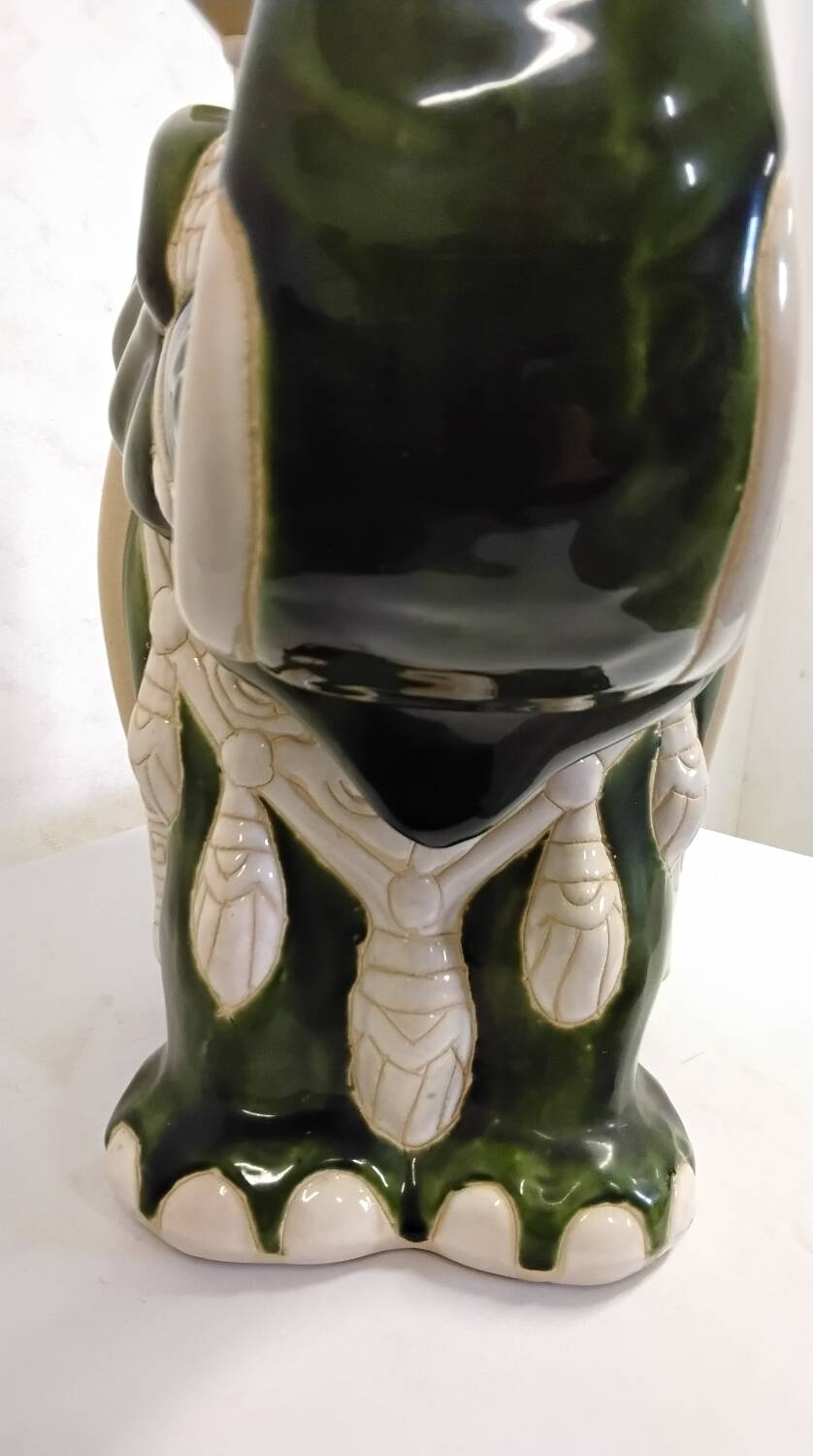Vintage ceramic elephant plant pot
