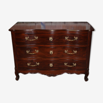 Commode Louis XV en acajou XVIIIe