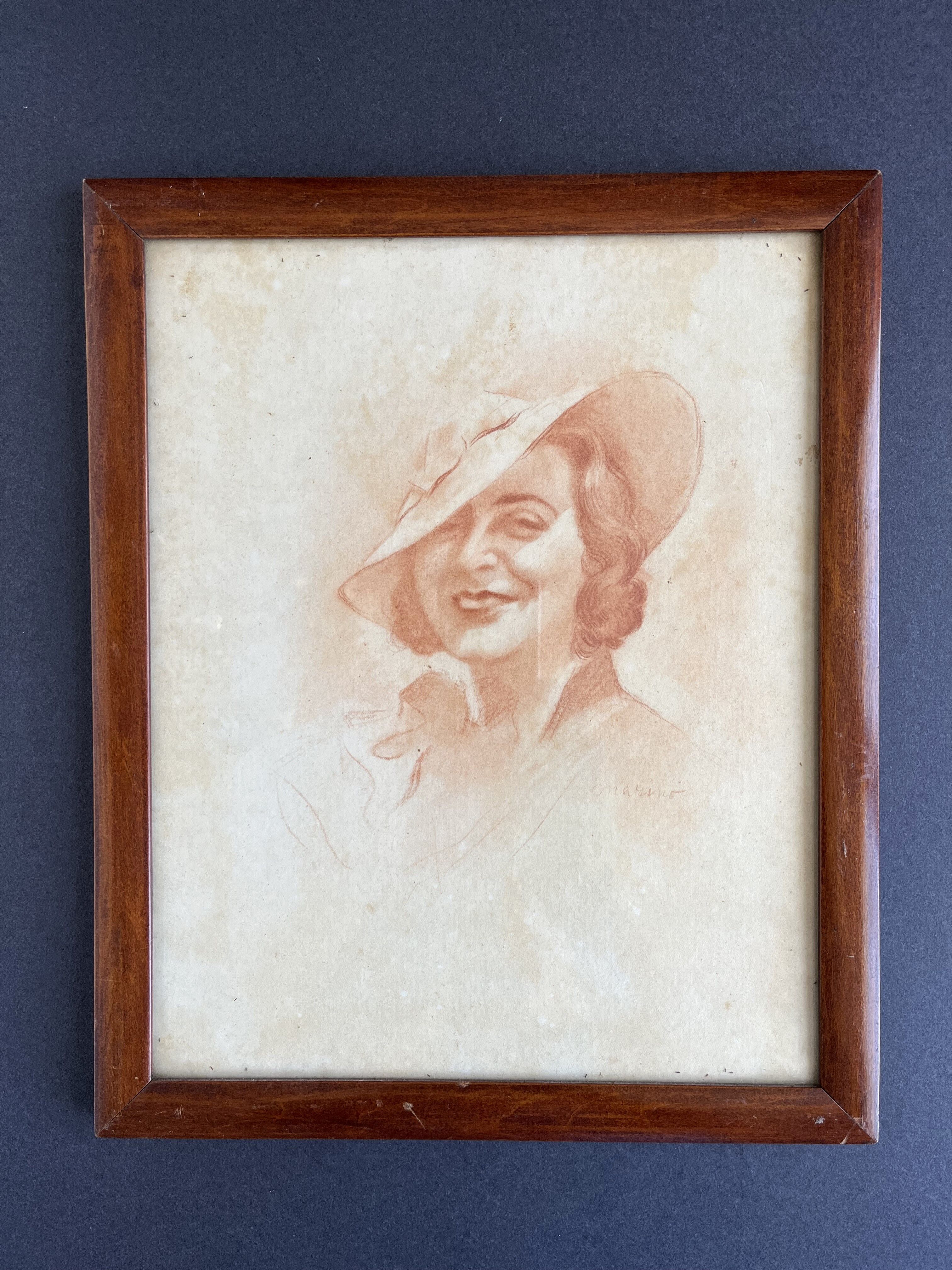 Portrait de femme au chapeau