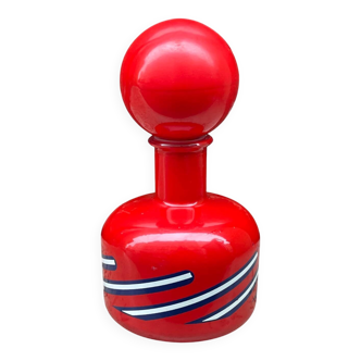 Bottle Lacryma Christi red Beccaro Italy 1970s Pop Art Space Age