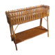 Old planter on foot Wicker rattan beautiful model year 60 Wicker