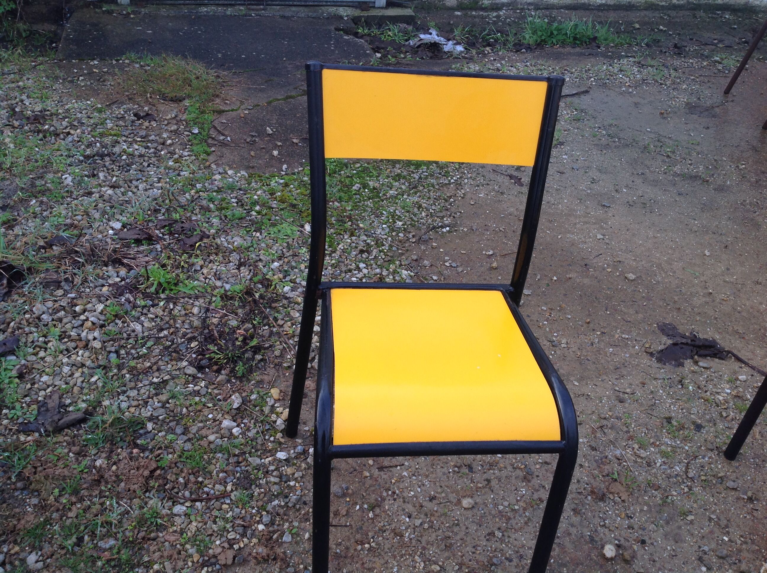 Color school type chairs
