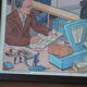School illustration life scene – At the post office – Rossignol 60s