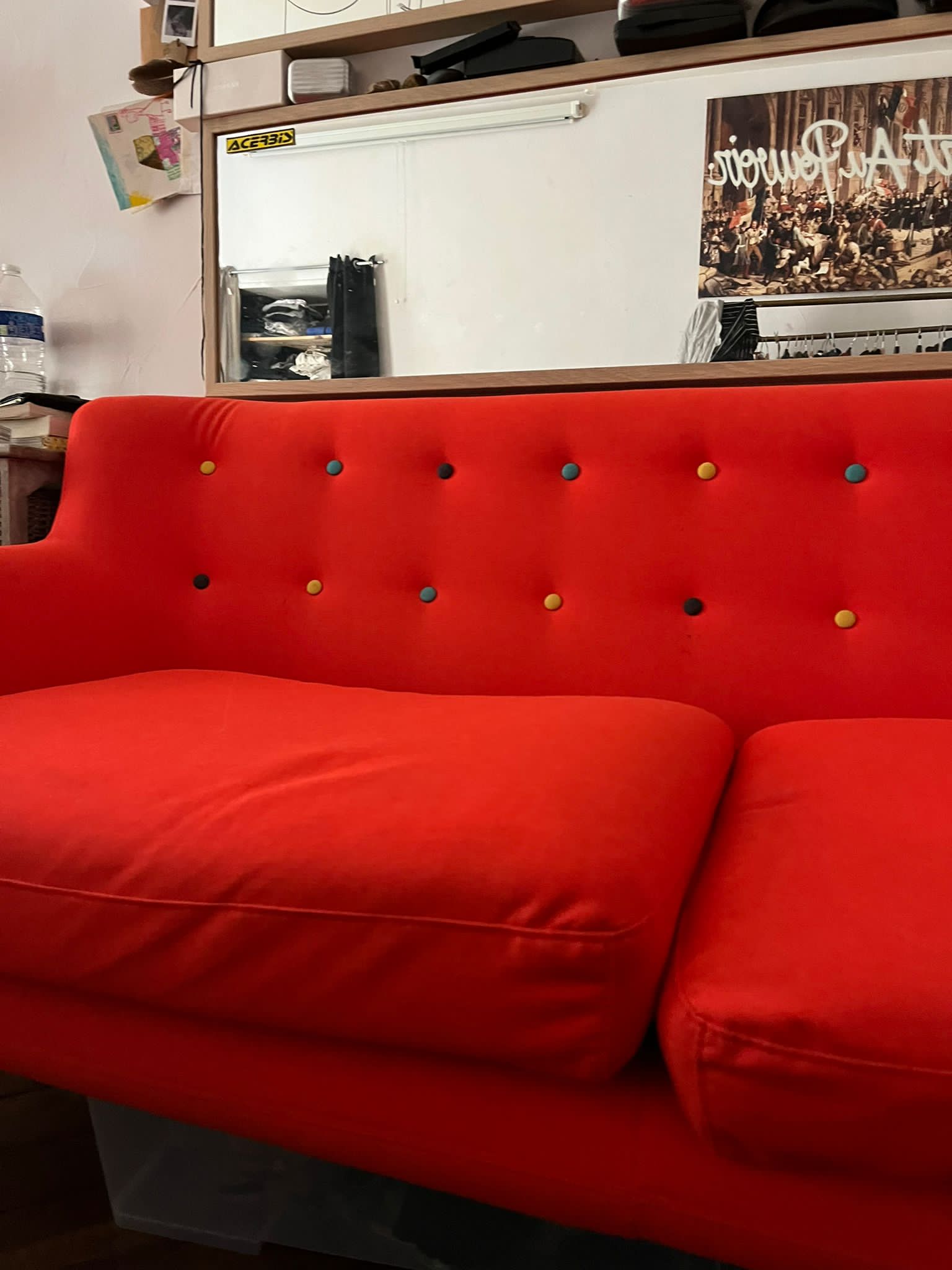 Orange sofa