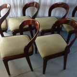 Suite of 6 chairs Gondola Baumann