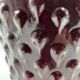 Burgundy ceramic planter