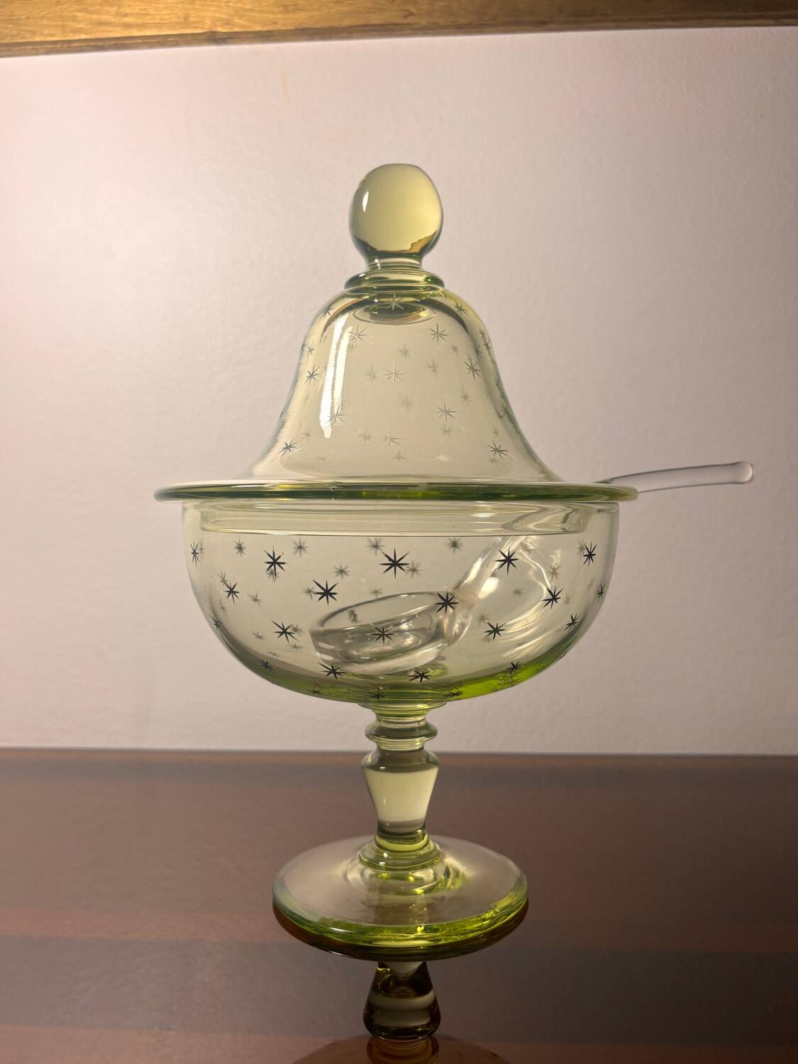 Baccarat/Saint Louis Compotier Ouraline crystal
