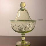 Baccarat/Saint Louis Compotier Ouraline crystal