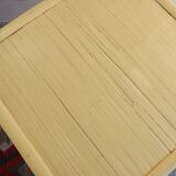 Bamboo coffee table painted yellow