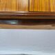 1960s sideboard with decorated doors in wood and brass